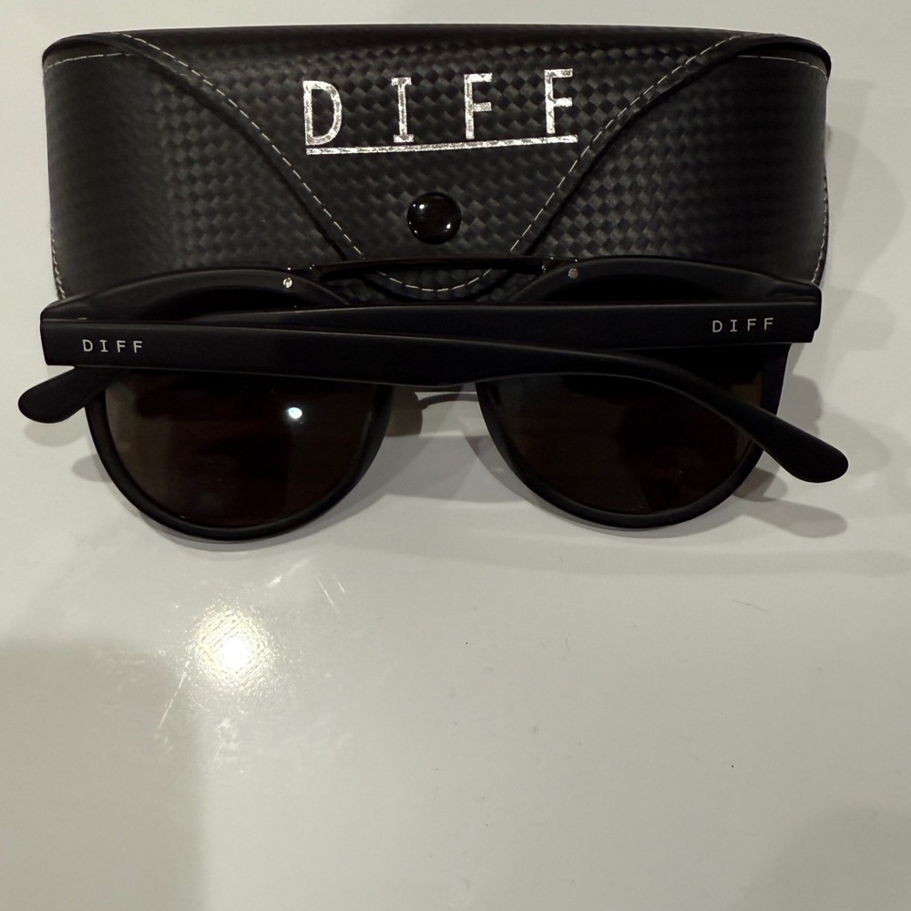 Diff Eyewear Black and Blue Sunglasses - Picture 2 of 6